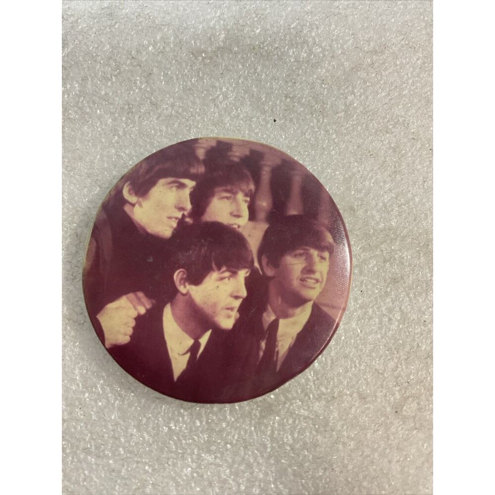 Beatles Music Band Pin PinBack Button - 2" Diameter - Excellent